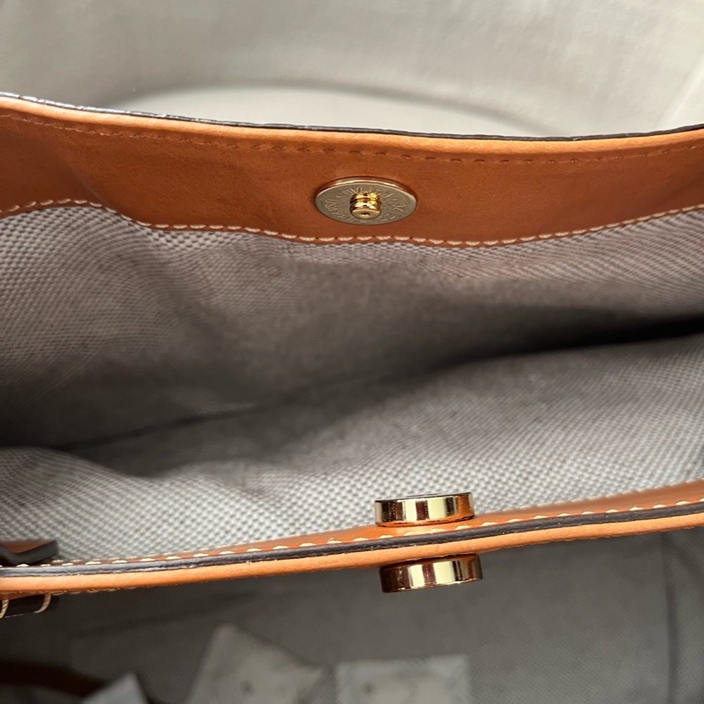 Dooney & Bourke Leather Flynn Tote - Picture 8 of 11